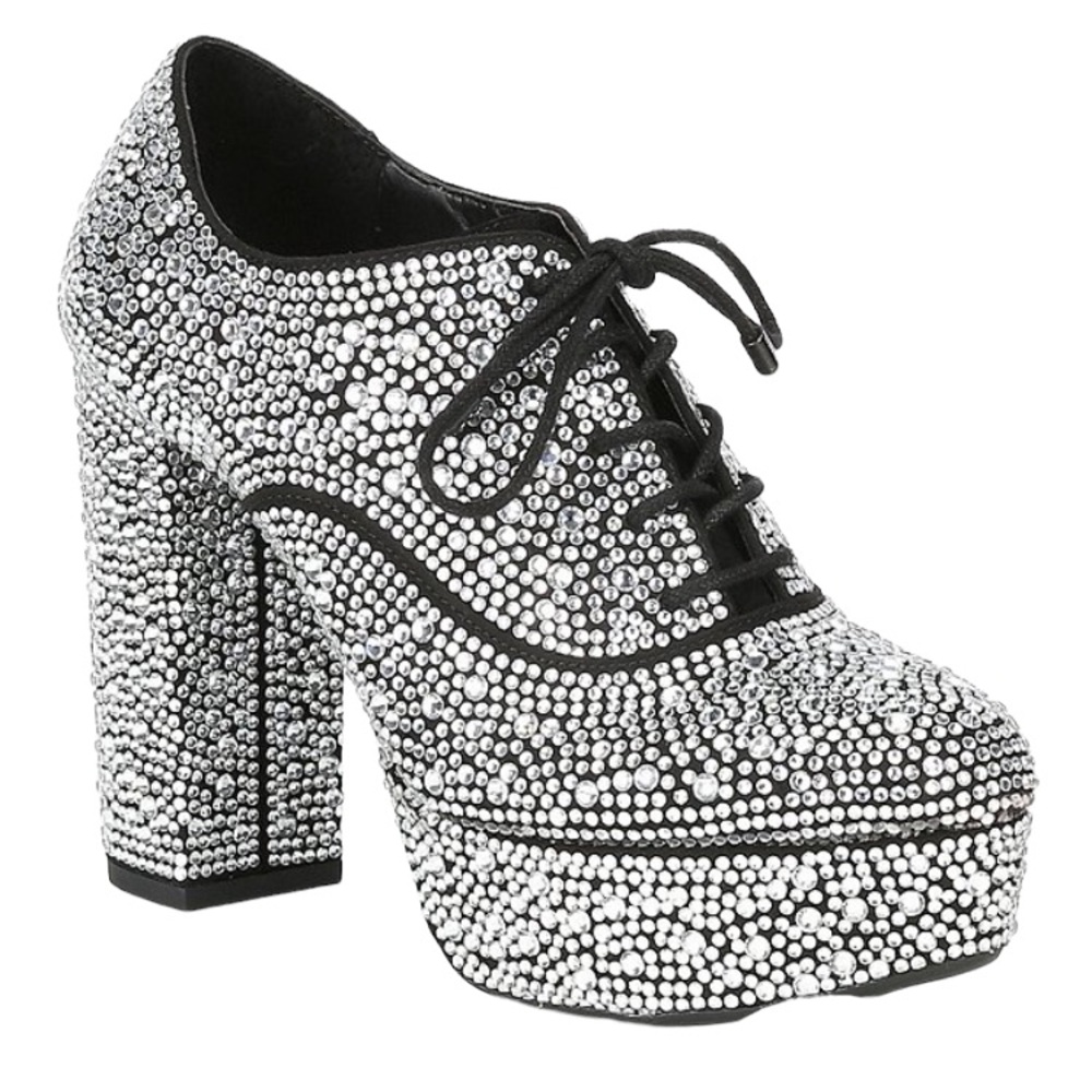 Gianni Bini 20th Anniversary Collection Keevie Bling Rhinestone Platform Shoes